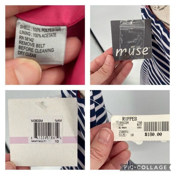 Muse Blue and Pink Halter Sundress - Picture 7 of 11